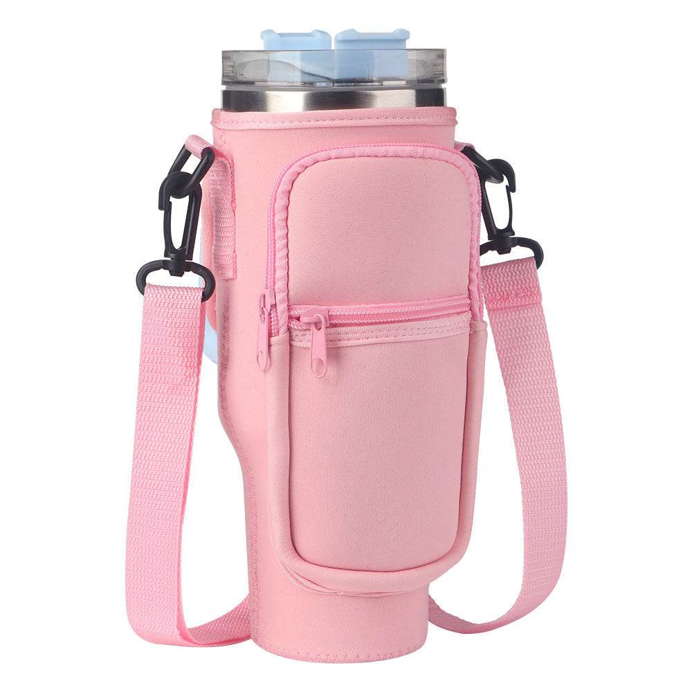 Vacuum Thermal Straw Cup Sleeve Sports Neoprene - Mubimart
