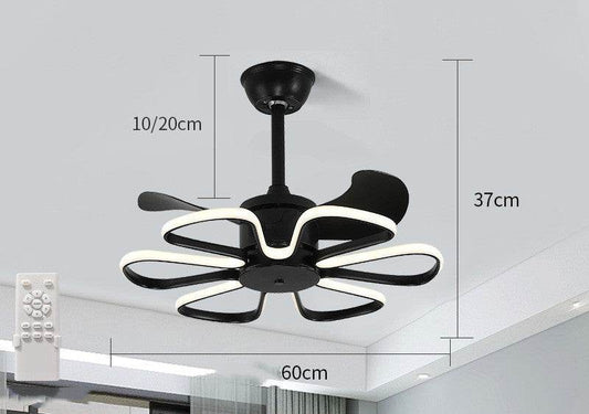 Variable Frequency Ceiling Fan Lamp In Bedroom - Mubimart