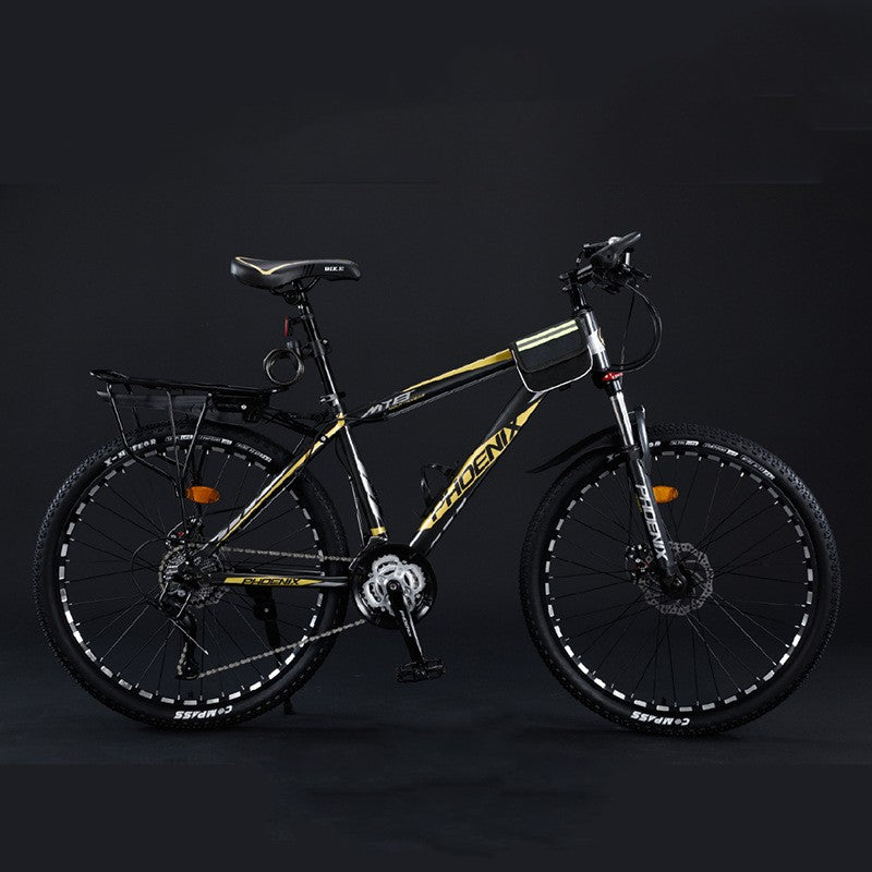 Variable Speed Shock Absorption Mountain Bike - Mubimart - Bike 