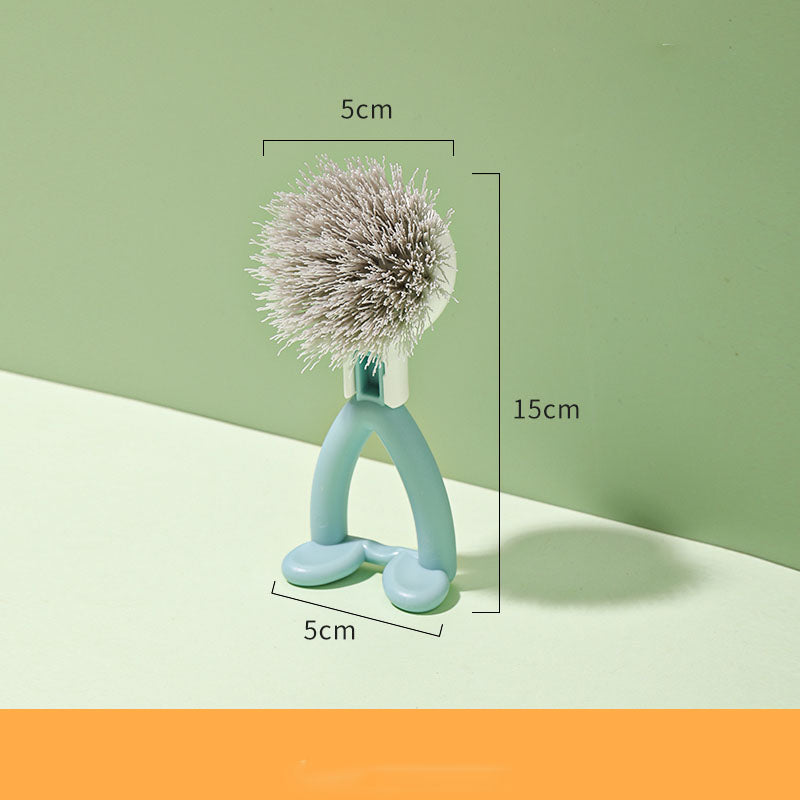 Vertical Pot Brush, Dish Brush, V-shaped Cleaning BrushHanging Stove Brush - Mubimart -  