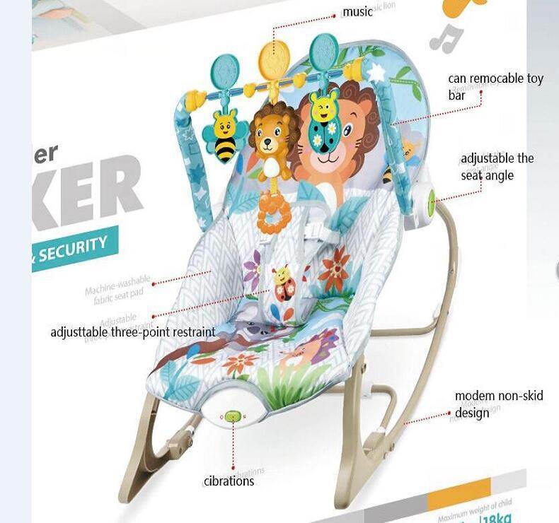 Vibrating Music Rocking Baby Electric Rocking Chair - Mubimart