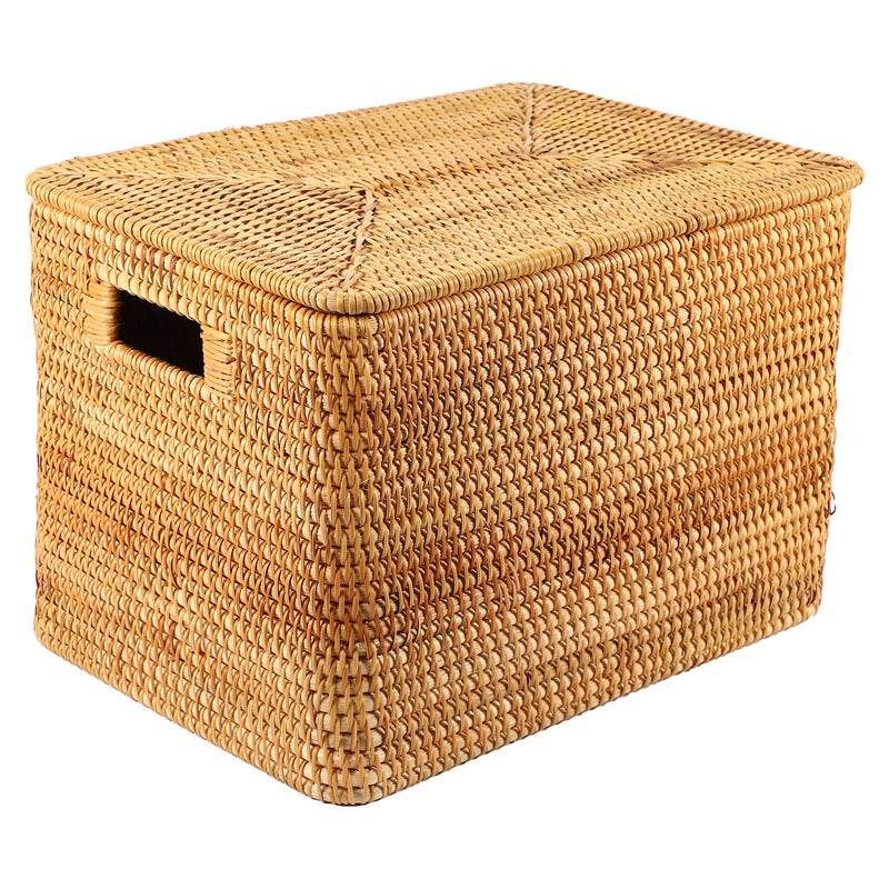 Vietnamese Rattan Storage Baskets Handmade - Mubimart