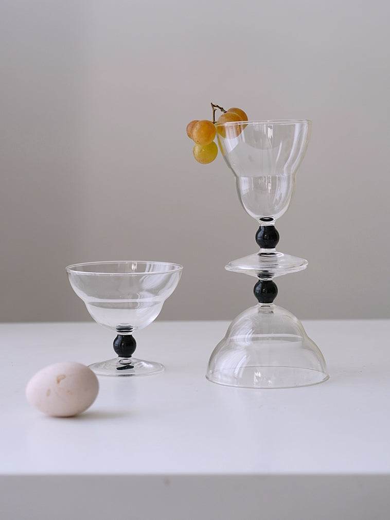 Vintage Borosilicate Stained Glass Wine Glass - Mubimart