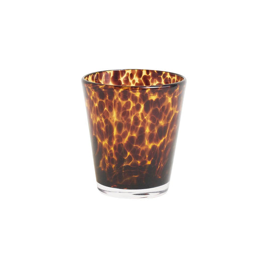 Vintage Hipster Leopard Crystal Water Glass Ins - Mubimart