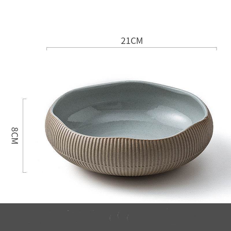 Vintage Light Luxury Deep Bowl Soup Bowl Set - Mubimart