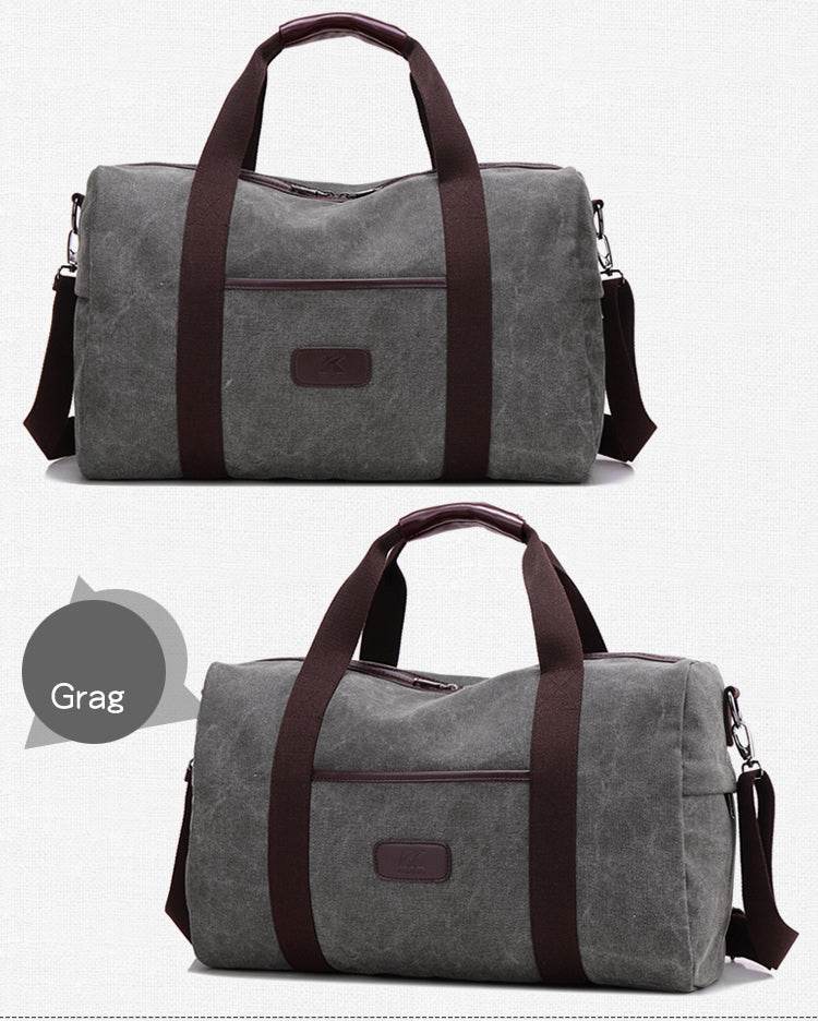 Vintage Men Canvas handbag High Quality Travel Bags Large Capacity Women Luggage Travel Duffle Bags - Mubimart