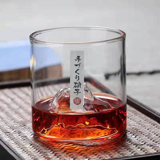 Vintage Sightseeing Glass Water Cup - Mubimart