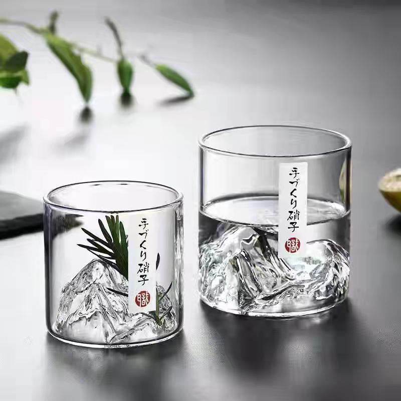 Vintage Sightseeing Glass Water Cup - Mubimart
