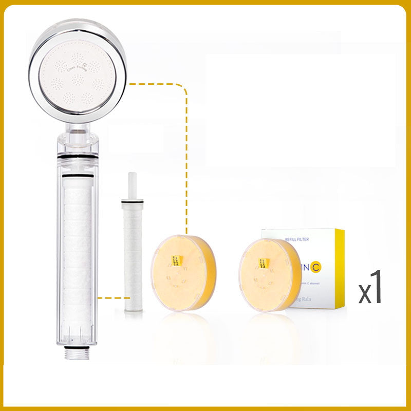 Vitamin C Dechlorination Soft Water Beauty Skin Shower Head Pressurized Shower Head - Mubimart -  