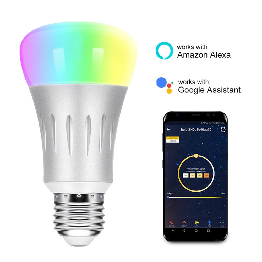 Voice control led light bulb - Mubimart - Voice command control 