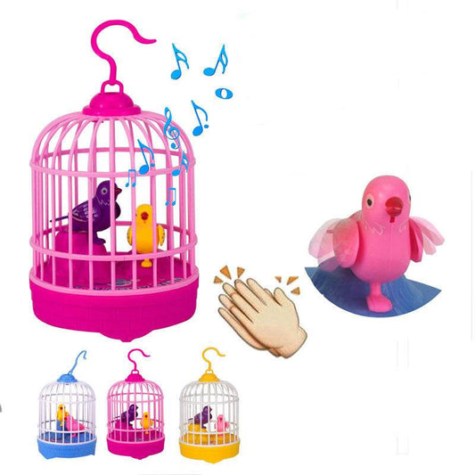 Voice control mini bird cage - Mubimart