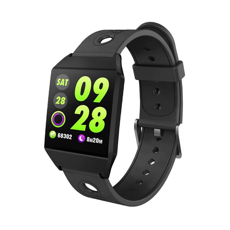 W1 Smart Bracelet Blood Pressure Measurement Color Screen Fitness Tracker Watch Waterproof IP68 Heart Rate Monitor GPS Tracker - Mubimart
