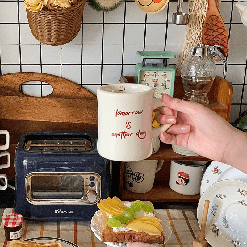 Waist Tight Mug Coffee Mug Retro - Mubimart