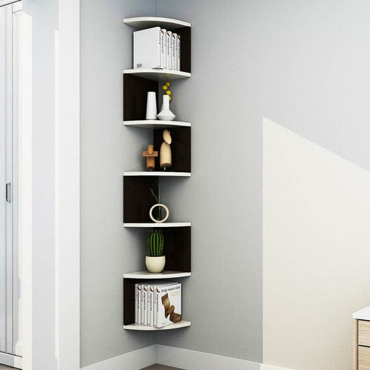 Wall Corner Shelf Corner Bookshelf Shelf Living Room Decoration Shelf Corner Wall Shelf Storage Rack - Mubimart