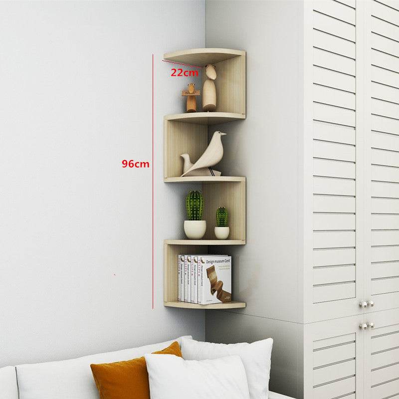 Wall Corner Shelf Corner Bookshelf Shelf Living Room Decoration Shelf Corner Wall Shelf Storage Rack - Mubimart
