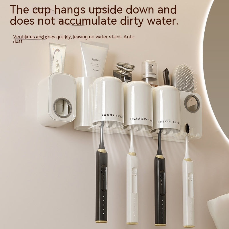 Wall-mounted Toothbrush Holder Suit - Mubimart -  