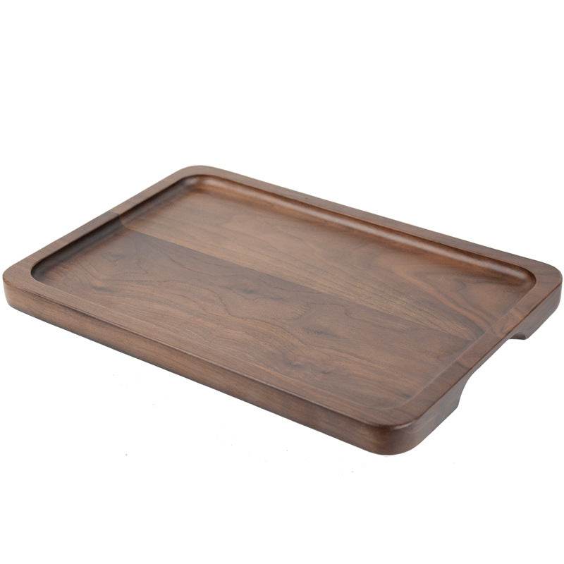 Walnut rectangular tray tray tea tray dessert - Mubimart