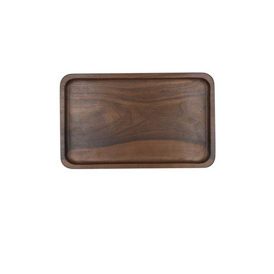Walnut rectangular tray tray tea tray dessert - Mubimart