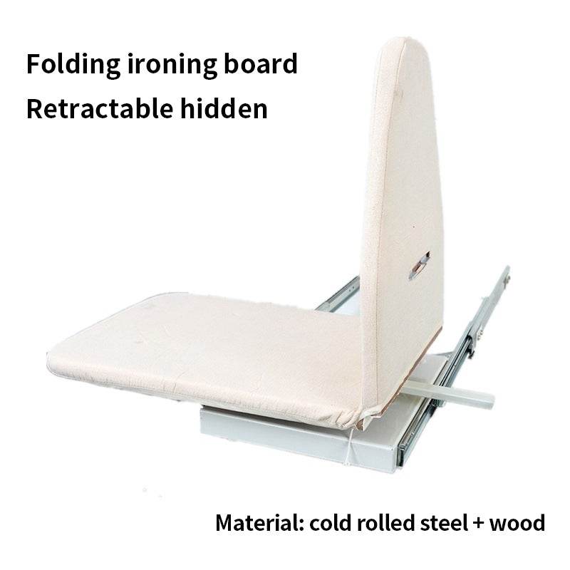 Wardrobe Push-pull Folding Ironing Board Damping Hidden - Mubimart