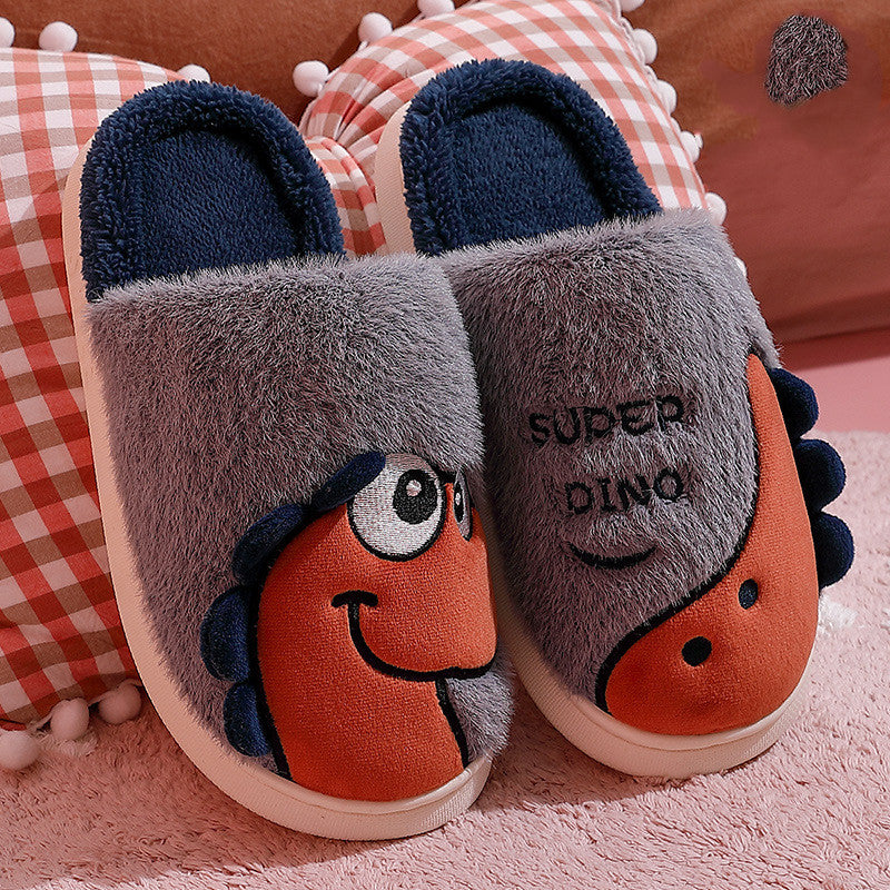 Warm Home Soft Bottom Couple Cotton Slippers For Men Winter - Mubimart - Baby Shoes 