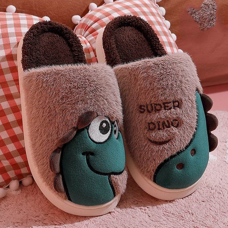 Warm Home Soft Bottom Couple Cotton Slippers For Men Winter - Mubimart
