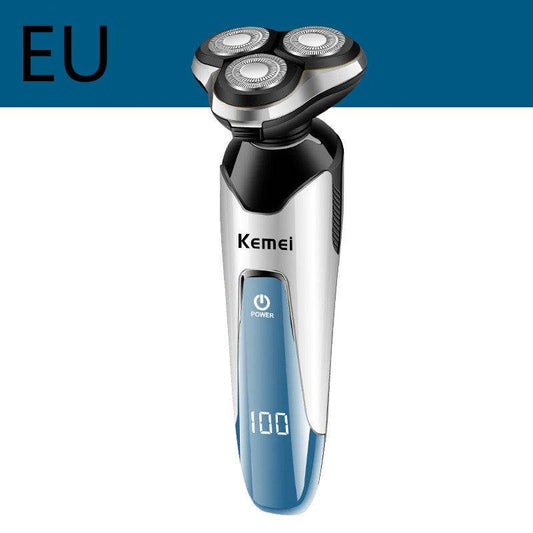 Washable Rotary Three-blade Electric Razor Men's Professional Razor - Mubimart