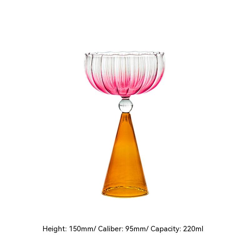 Water Ripple Glass Cocktail Glass - Mubimart -  