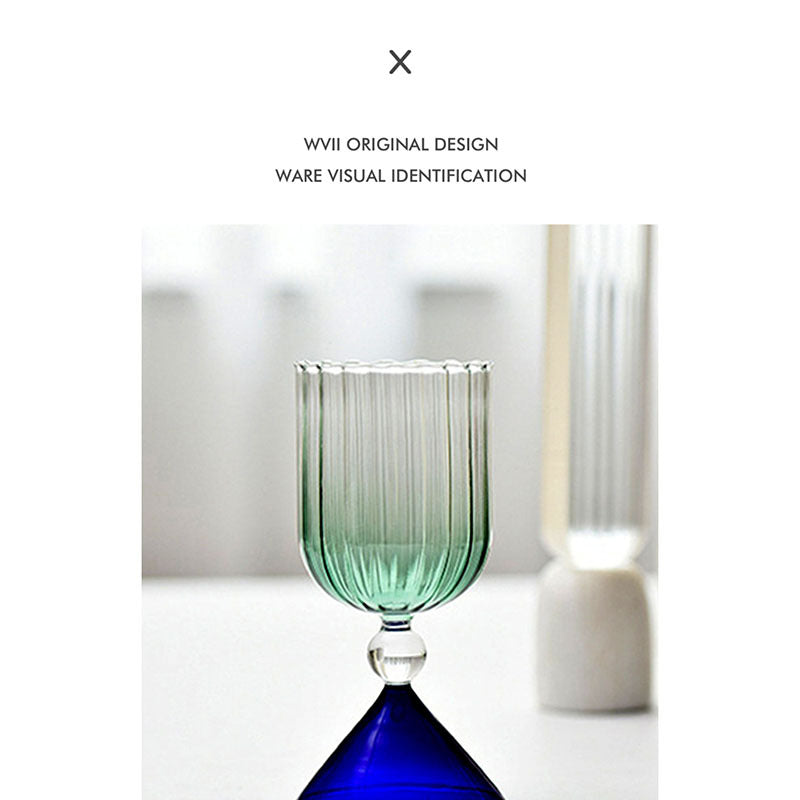 Water Ripple Glass Cocktail Glass - Mubimart -  