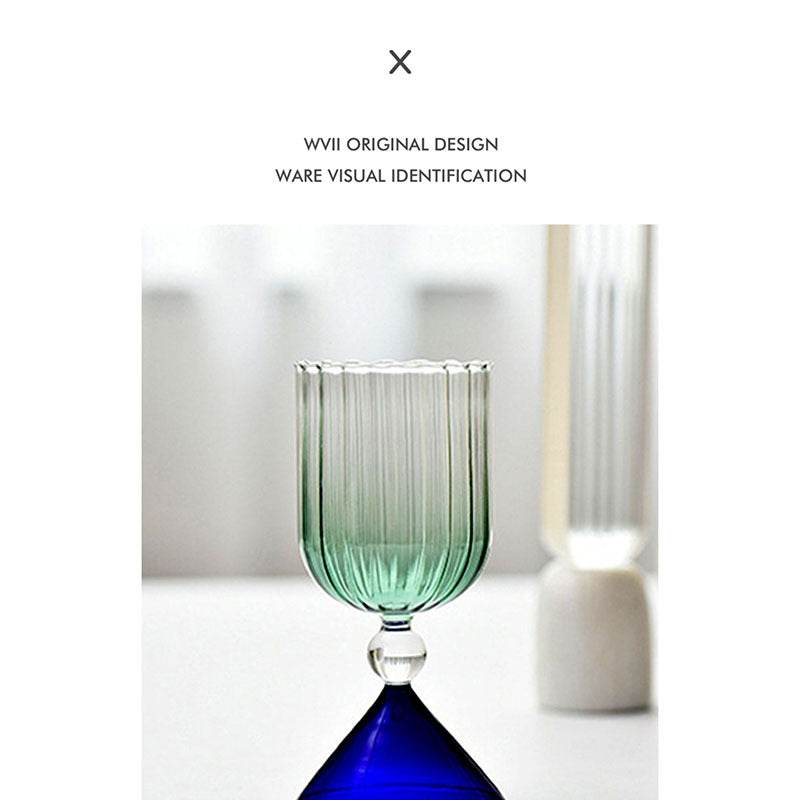 Water Ripple Glass Cocktail Glass - Mubimart
