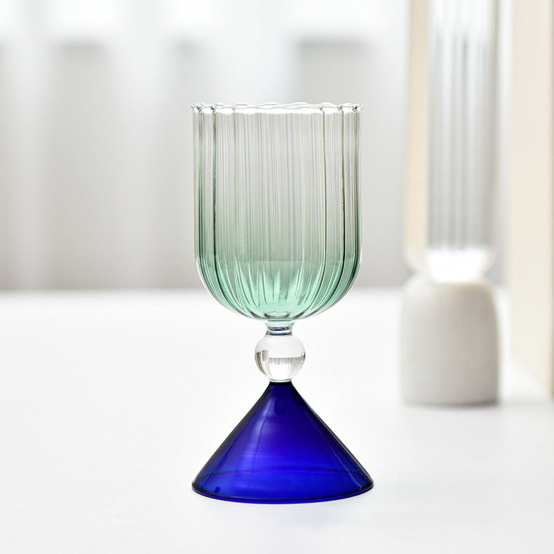 Water Ripple Glass Cocktail Glass - Mubimart -  