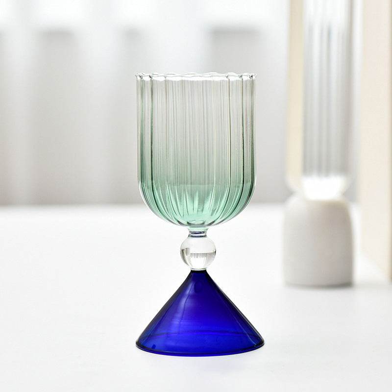 Water Ripple Glass Cocktail Glass - Mubimart