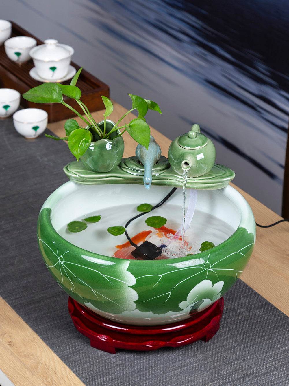 Water Tank Landscaping Ornaments Tank Upper Water Fish Tank - Mubimart