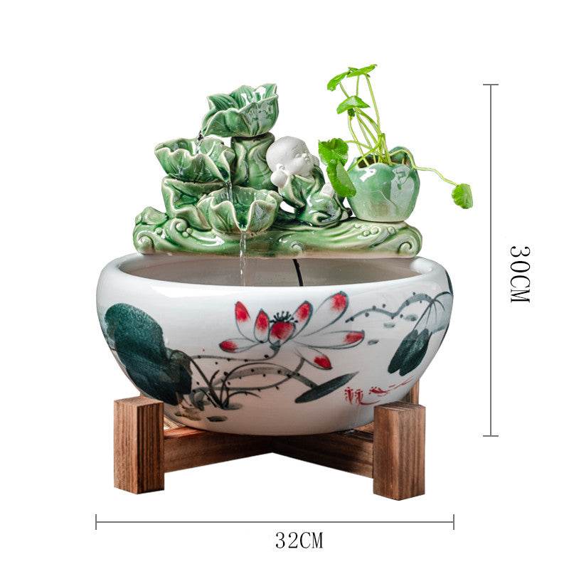 Water Tank Landscaping Ornaments Tank Upper Water Fish Tank - Mubimart