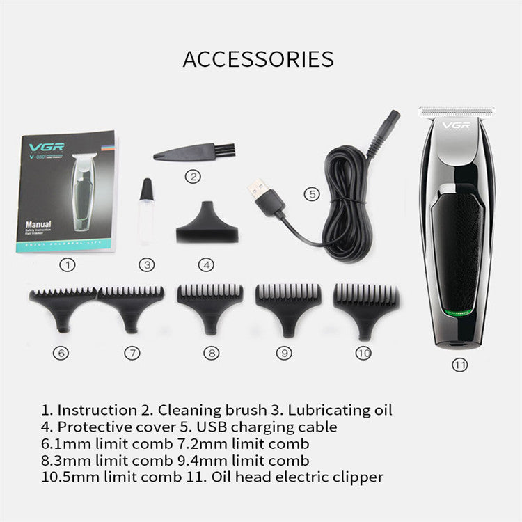 Water and electricity proof push and cut beard trimmer - Mubimart -  