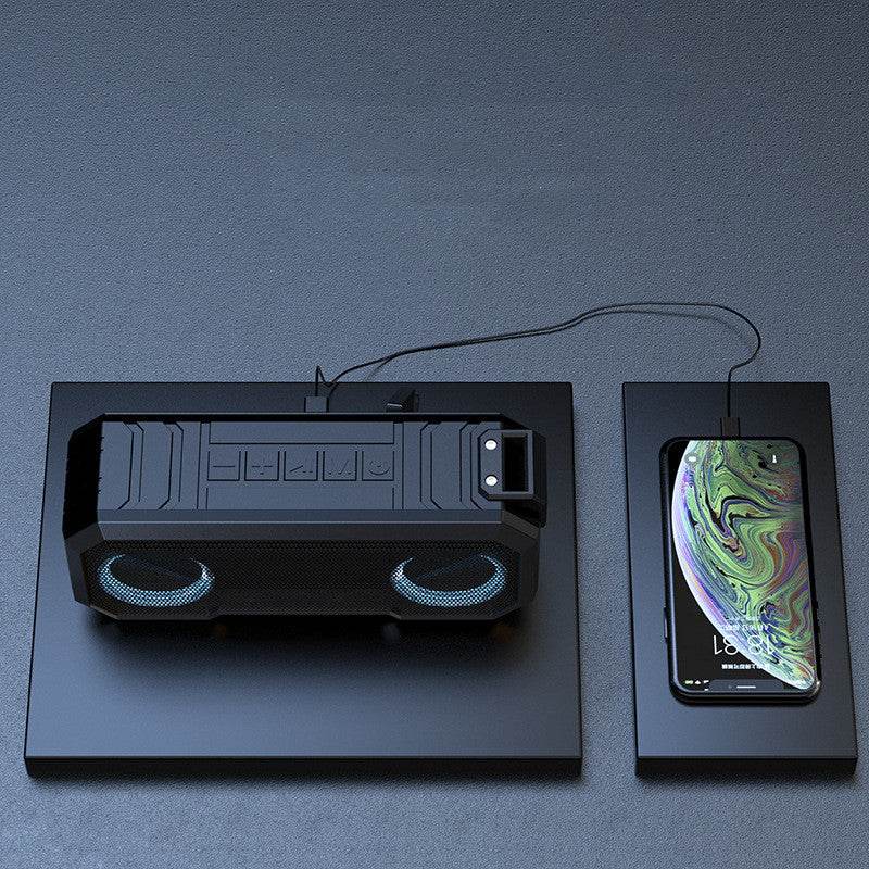 Waterproof Colorful Luminous Outdoor Wireless Speaker With Dual Speakers With Power Bank - Mubimart