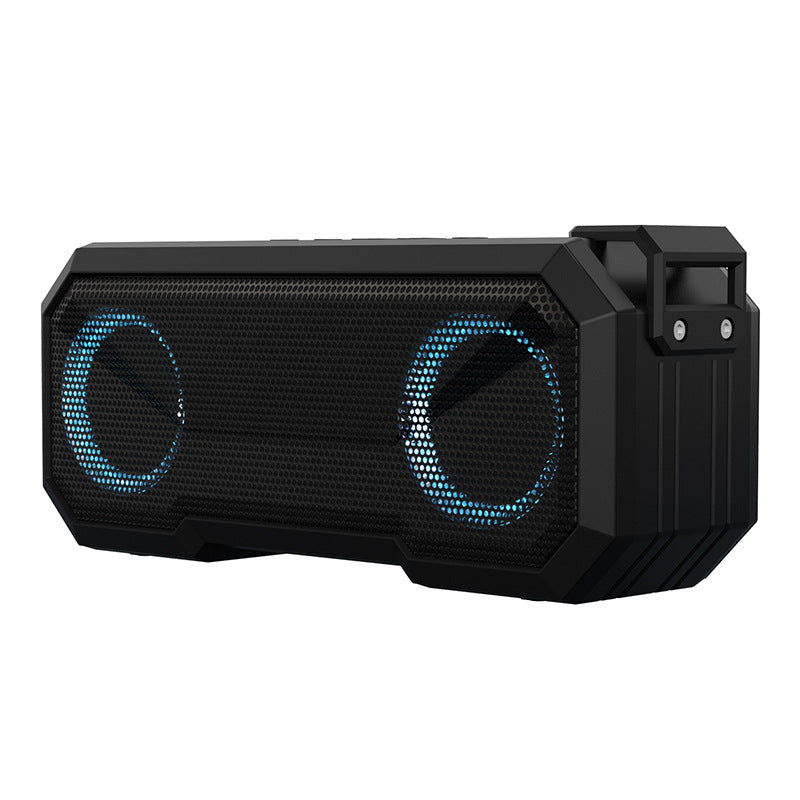 Waterproof Colorful Luminous Outdoor Wireless Speaker With Dual Speakers With Power Bank - Mubimart - Bluetooth Speaker 