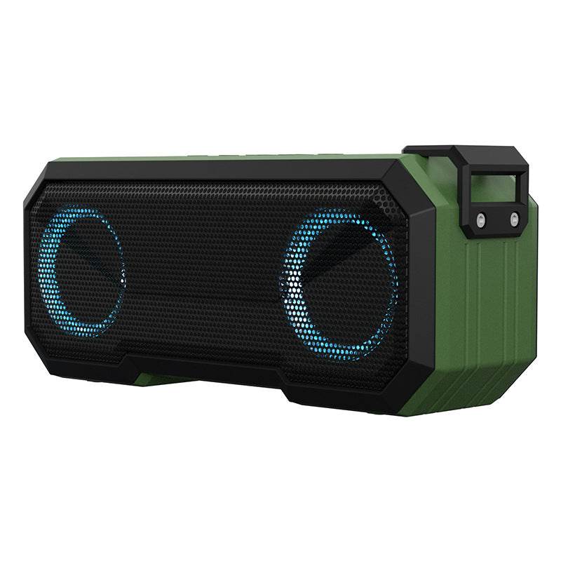 Waterproof Colorful Luminous Outdoor Wireless Speaker With Dual Speakers With Power Bank - Mubimart
