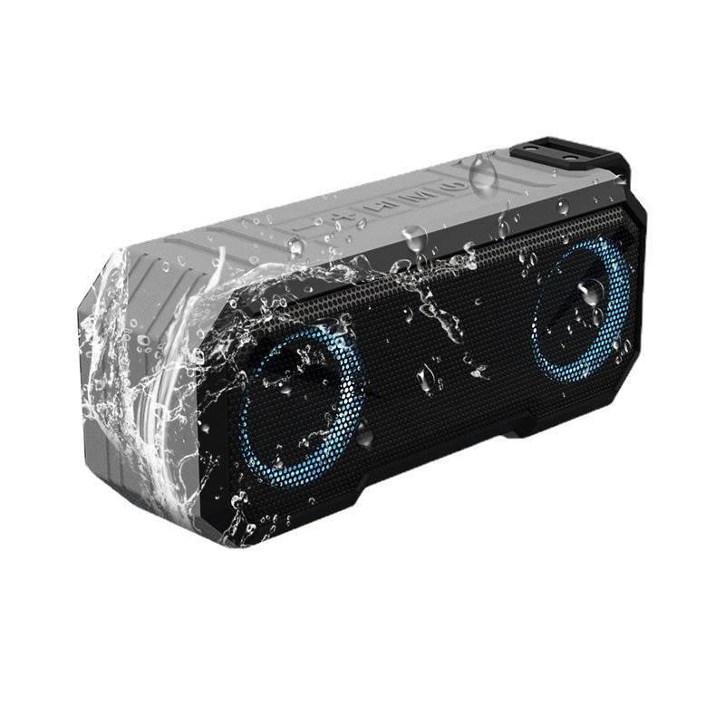 Waterproof Colorful Luminous Outdoor Wireless Speaker With Dual Speakers With Power Bank - Mubimart