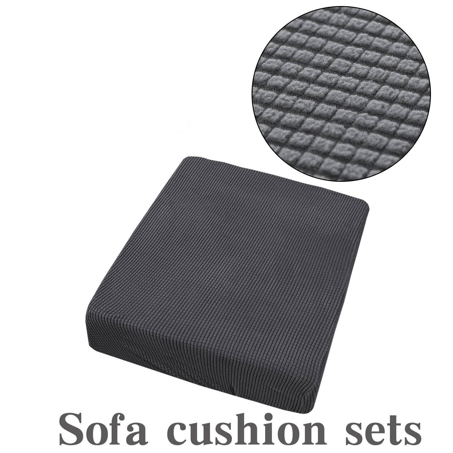 Waterproof Corduroy Sofa Cover Anti-Slip Elastic Cushion Covers Living Room Washable Recliner Furniture Protector - Mubimart