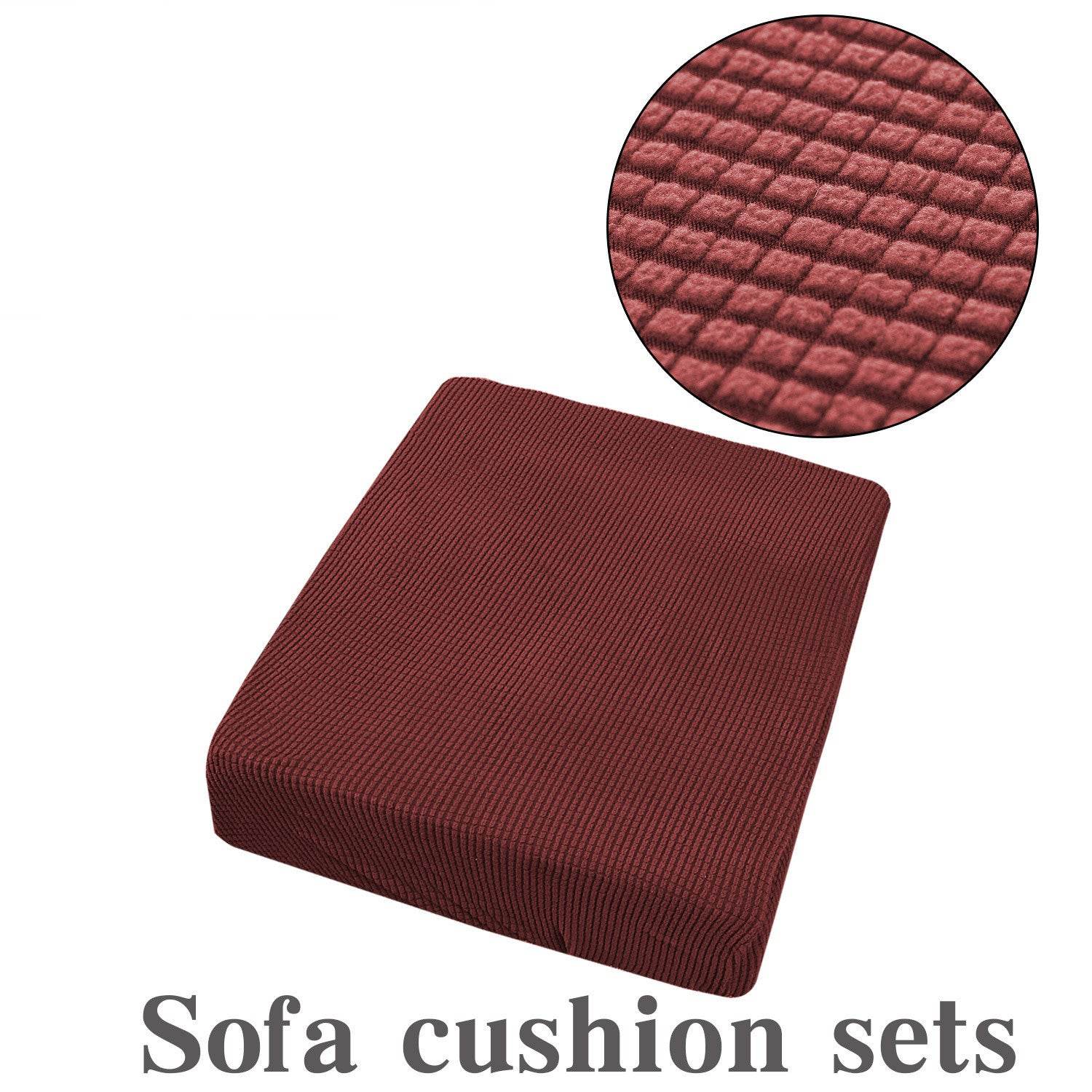 Waterproof Corduroy Sofa Cover Anti-Slip Elastic Cushion Covers Living Room Washable Recliner Furniture Protector - Mubimart