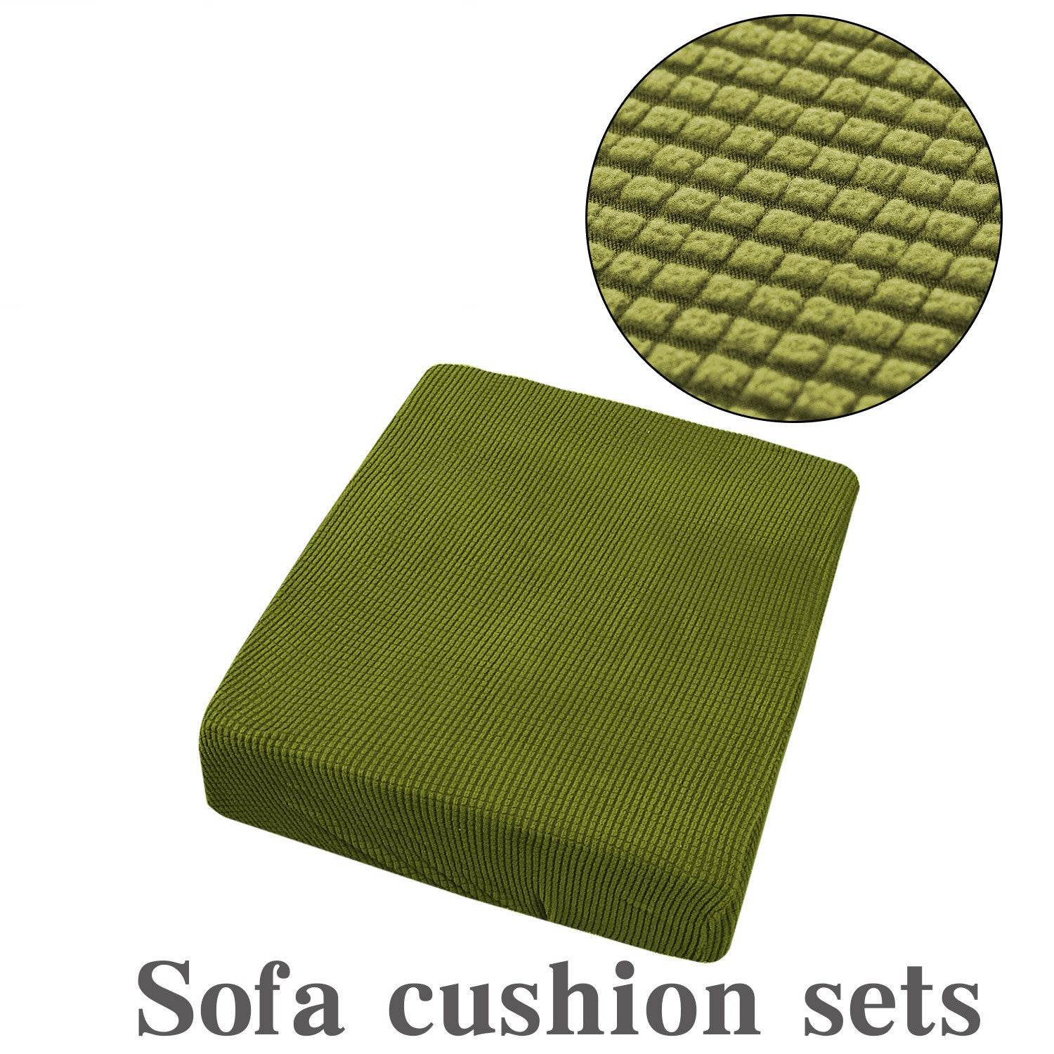 Waterproof Corduroy Sofa Cover Anti-Slip Elastic Cushion Covers Living Room Washable Recliner Furniture Protector - Mubimart