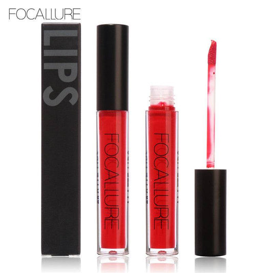 Waterproof Matte Liquid Lipstick with Moisturizing Action Smooth Lip Stick Long-lasting Lip Gloss Cosmetic Make-up - Mubimart
