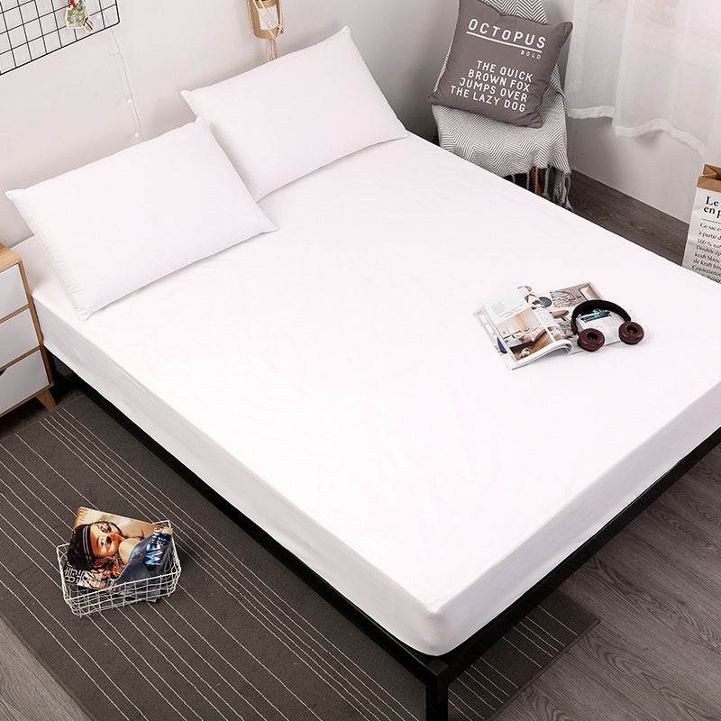 Waterproof Mattress Cover with Elastic Band Sanding Breathable mattres Protector - Mubimart