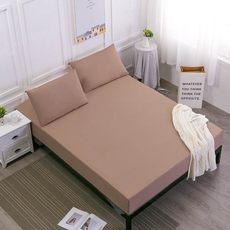 Waterproof Mattress Cover with Elastic Band Sanding Breathable mattres Protector - Mubimart