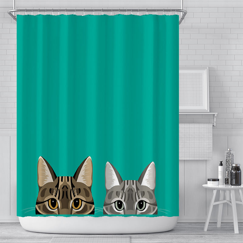 Waterproof Polyester Bathroom Curtain Shower Curtain - Mubimart -  