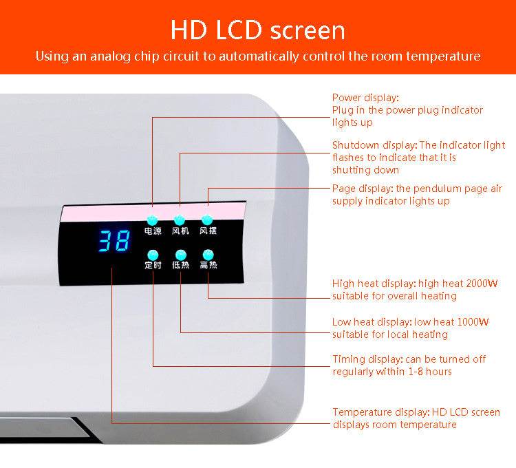 Waterproof Wall-mounted Heater, Household Heater Bathroom - Mubimart