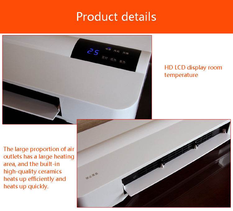 Waterproof Wall-mounted Heater, Household Heater Bathroom - Mubimart