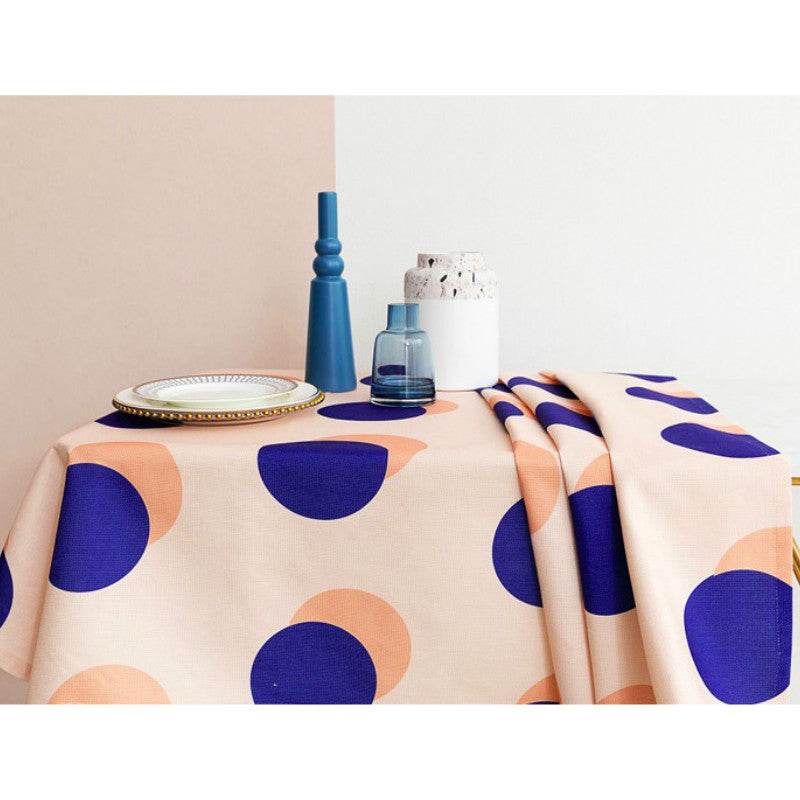 Wave point waterproof tablecloth - Mubimart