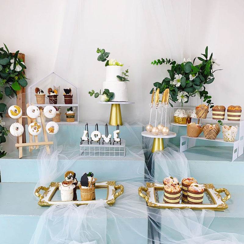Wedding Dessert Counter Cake Display Stand - Mubimart