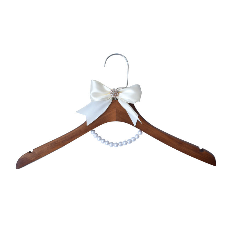 Wedding Hanger High-grade Solid Wood Hanger Bow - Mubimart -  